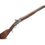 Percussion 24 bore double barrel rifle