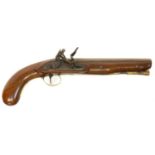 Flintlock officers pistol by Jas. Hayward,