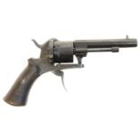 Belgian 7mm pinfire revolver