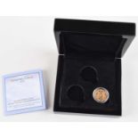 Tristan da Cunha, Queen Elizabeth II, Diamond Jubilee 22-Carat Gold Half-Sovereign Coin, 2012.
