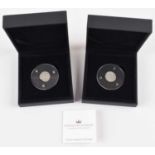 Two Richard the Lionheart silver Deniers, boxed (2).