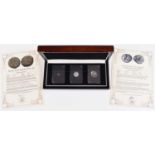 Boxed set of three ancient coins (3).
