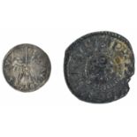 A Venice Silver Soldino and a France, Louis the Pious type Denier (2).