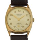 A 1960s 9ct gold J.W Benson manual wind wristwatch,