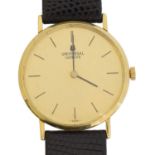 A 1970s 18ct gold Universal Genève manual wind wristwatch,