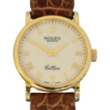 An 18ct gold Rolex Cellini quartz wristwatch,