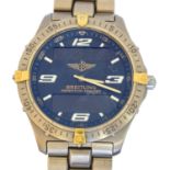 A titanium Breitling Aerospace digital quartz wristwatch,