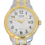 A Citizen Eco-Drive WR 100 quartz wristwatch,