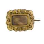 A William IV mourning brooch,