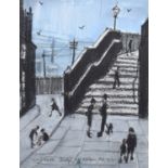 Harold Riley (British 1934-2023) "Bridge off Oldham Road, Manchester"