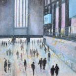 Margaret Evans Fisher (British 20th/21st century) "Turbine Hall, Tate Modern 1 and 2"