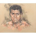 Harold Riley (British 1934-2023) Muhammad Ali