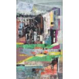Lancelot Ney (Hungarian 1900-1965) Abstract cityscape