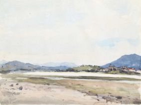 Reginald Jones R.B.A (British 1857-1920) "Fuenterrabía - Spanish Frontier Town" and a woodland scene