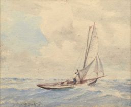 Reuben Ward Binks (British 1880-1950) Sailing boat