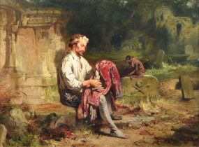 John Ritchie (British 1828-1905) "Past Mending"