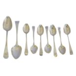 A selection of George III silver flatware,