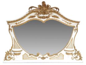 19th Century French Overmantel Mirror