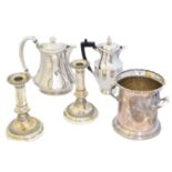 A large selection of silver plate and EPNS,