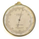 Pocket Barometer L. Casartelli, Liverpool