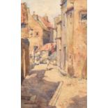 Lilian Russell Bell (British 1864-1947) "A Sunny Street, Anstruther"
