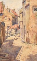 Lilian Russell Bell (British 1864-1947) "A Sunny Street, Anstruther"