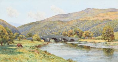 Ridgard Hartley R.C.A. (1893-1924) "The Bridge, Llanelltyd, Merionethshire"