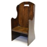18th Century Oak Childrens Commode Chair