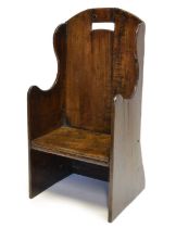 18th Century Oak Childrens Commode Chair