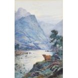 Alfred Fontville De Breanski Jnr. (British 1877-1957) "Early Morning near the Loch" and "Moonlight M