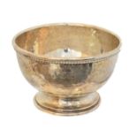 A George V silver bowl,
