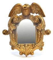 19th century giltwood and gesso wall mirror