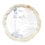 A George V silver salver,