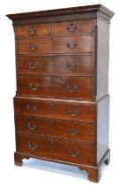 George III Mahogany Chest on Chest