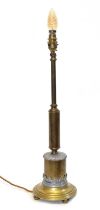 Edwardian Brass Table Lamp