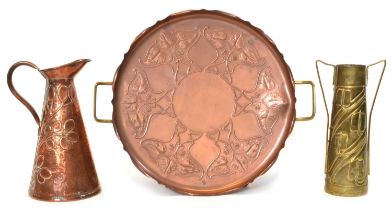 Arts & Crafts copper and brass ware