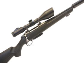 Tikka T3 .308 bolt action rifle with moderator, LICENCE REQUIRED