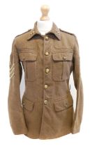 British late WWI era / pre WWII service tunic