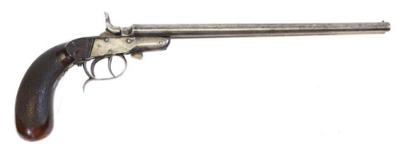 Belgian 'Tuckaway' 9mm Flobert double barrelled pistol LICENCE REQUIRED