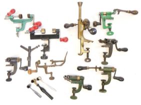 Collection of shotgun reloading tools