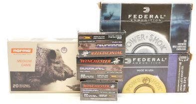 Assorted sporting rifle ammunition, LICENCE REQUIRED