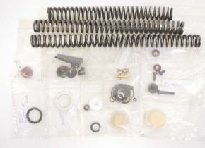 Collection of Air Rifle spare springs, washers, breech seals and piston heads.