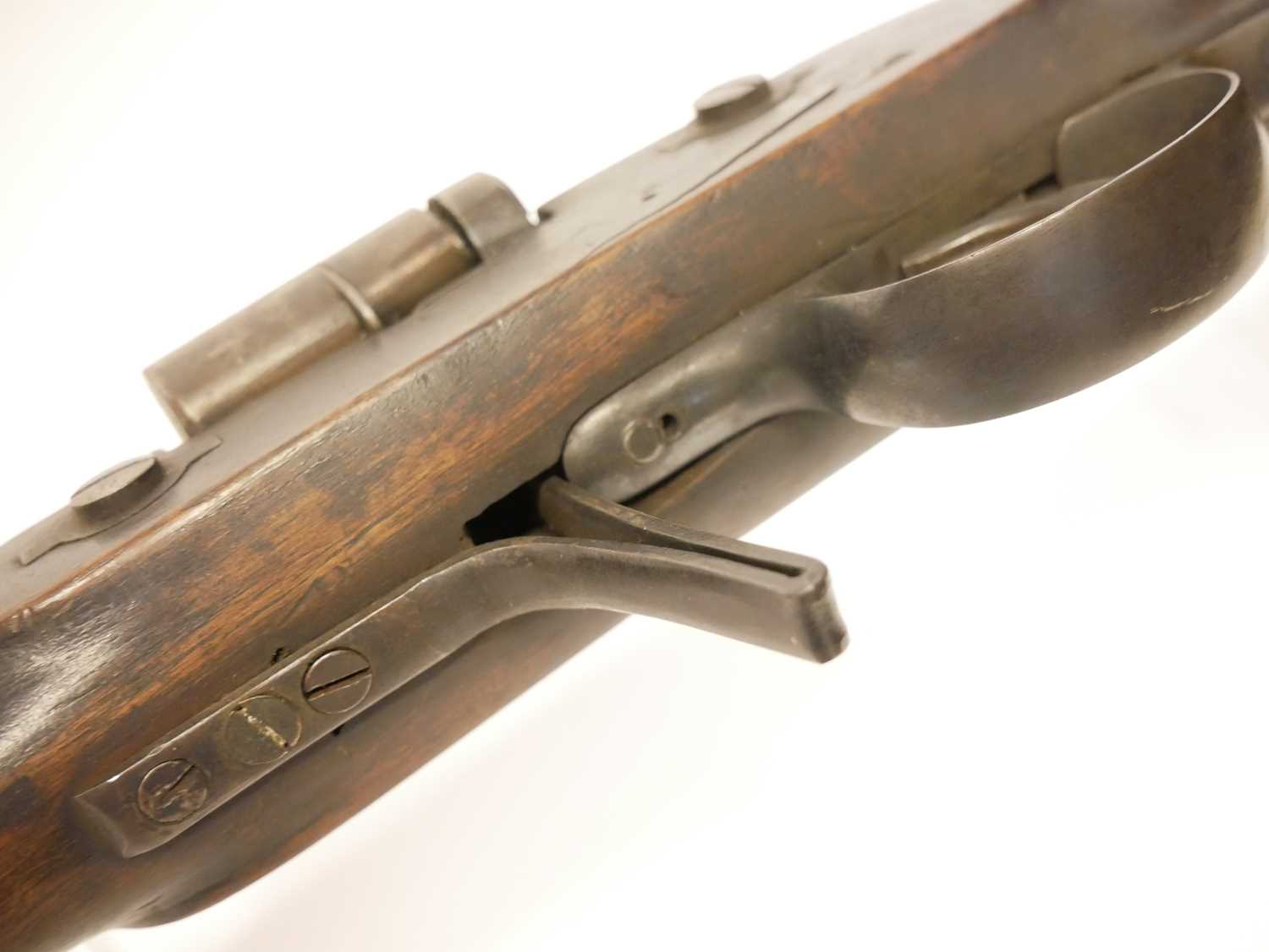 George Henry Daw of London experimental (possibly unique) breech loading .577 rifle, made from a - Image 18 of 20