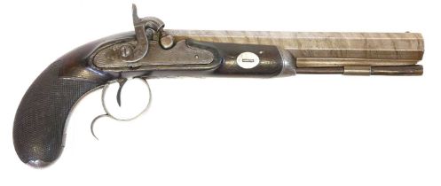Percussion 26 bore dueling or officers pistol by Dermott of Dublin,