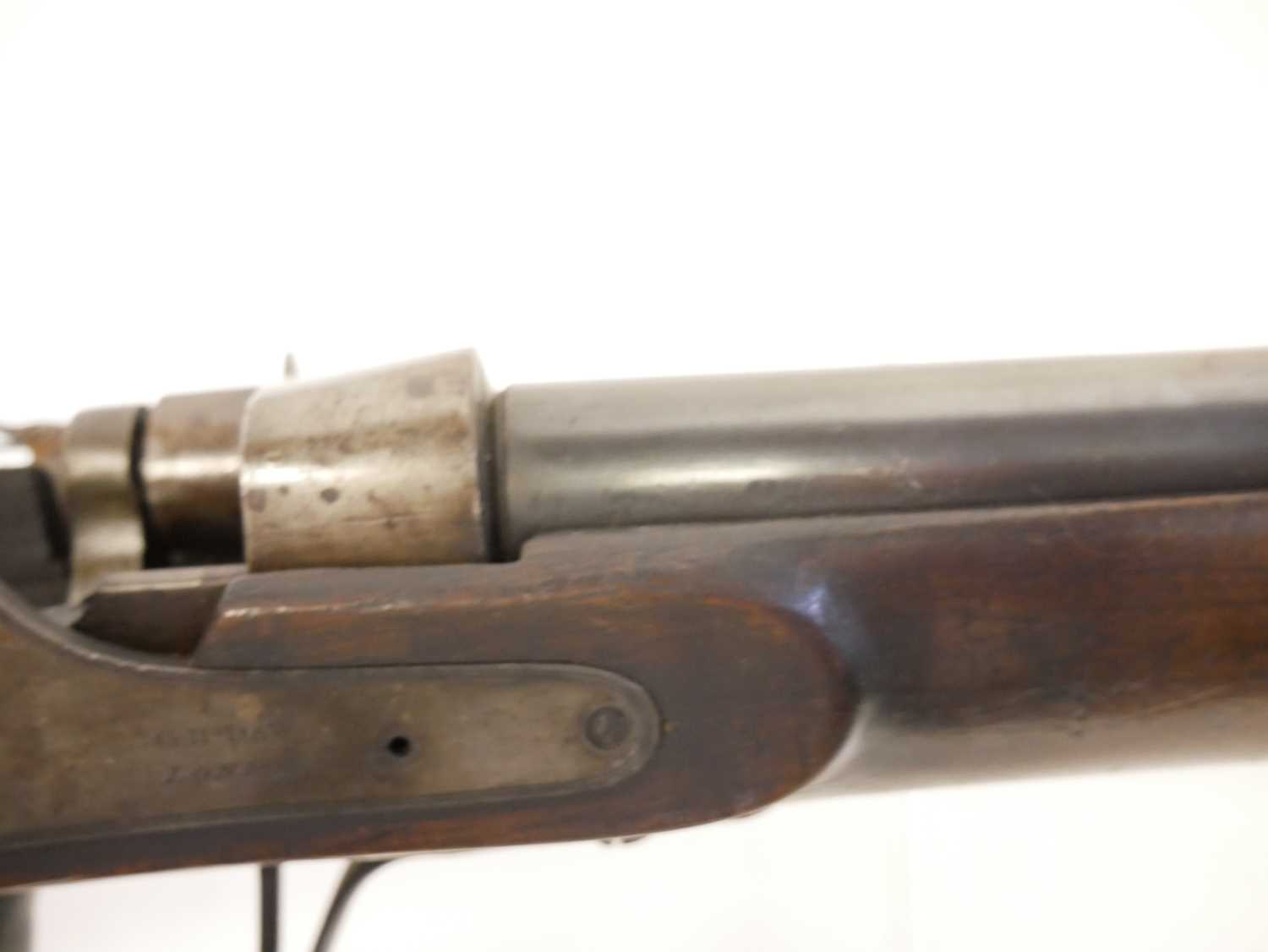 George Henry Daw of London experimental (possibly unique) breech loading .577 rifle, made from a - Image 11 of 20