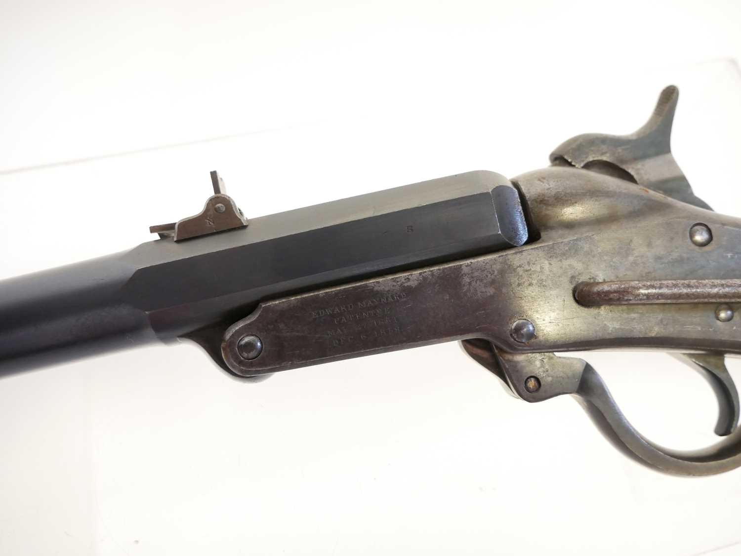 Maynard .50 calibre capping breech-loading carbine, - Image 10 of 15