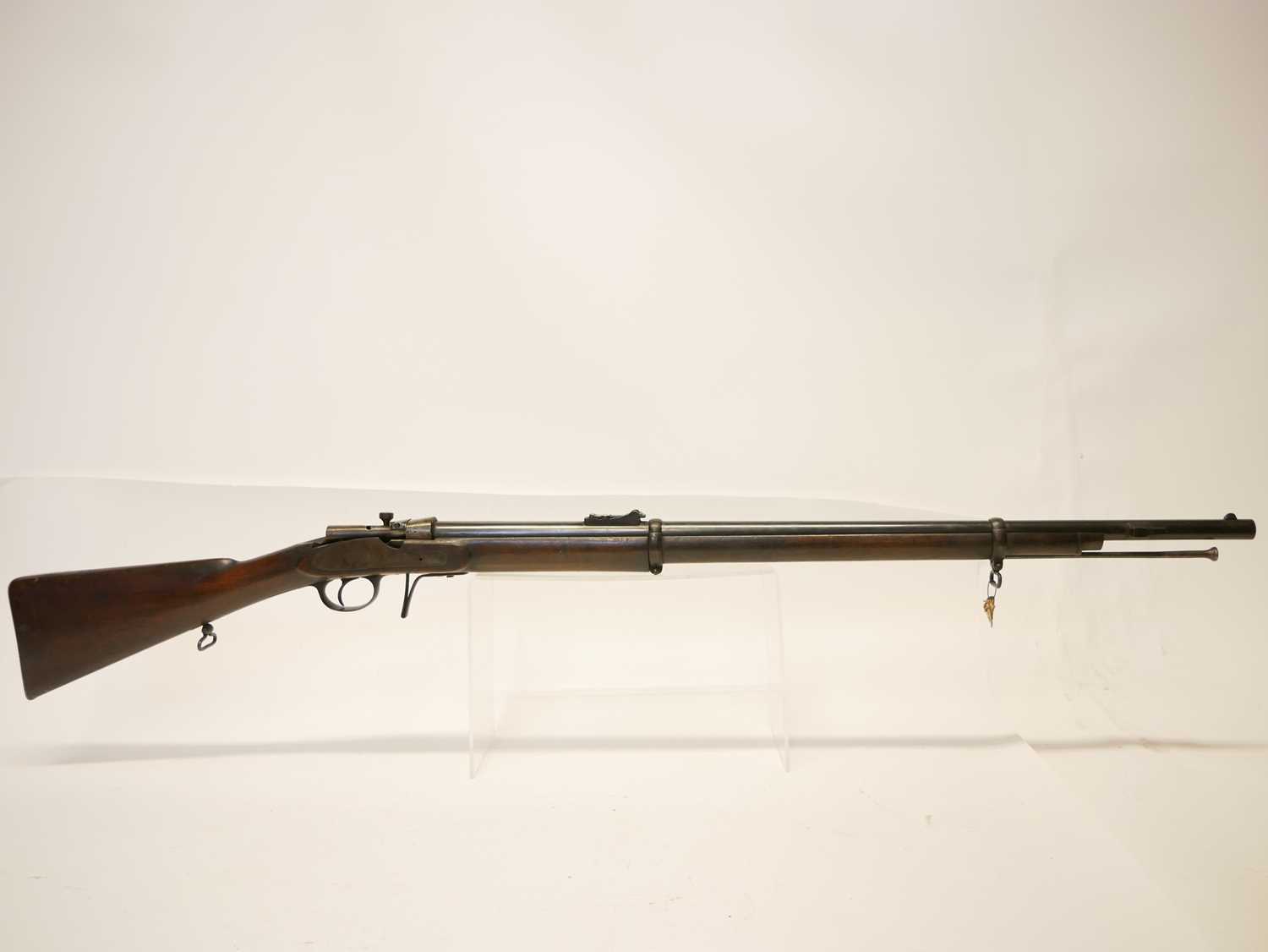 George Henry Daw of London experimental (possibly unique) breech loading .577 rifle, made from a - Image 2 of 20