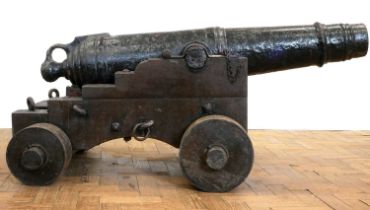 Six pounder naval cannon,