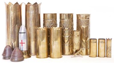 Collection of Trench Art shell cases