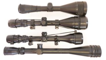 Four rifle telescopes